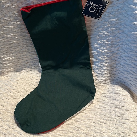 C and F Home SANTA Hooked Christmas Stocking - Picture 3 of 3